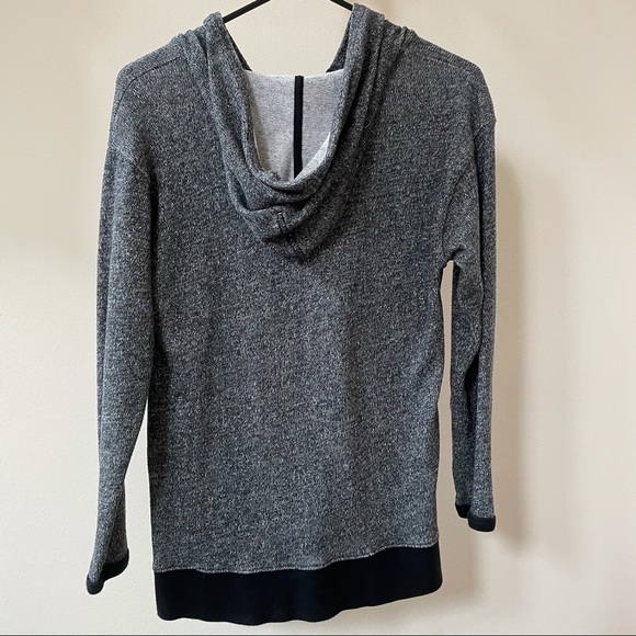 NWOT J. Crew Gray Pullover Hoodie - Picture 2 of 3